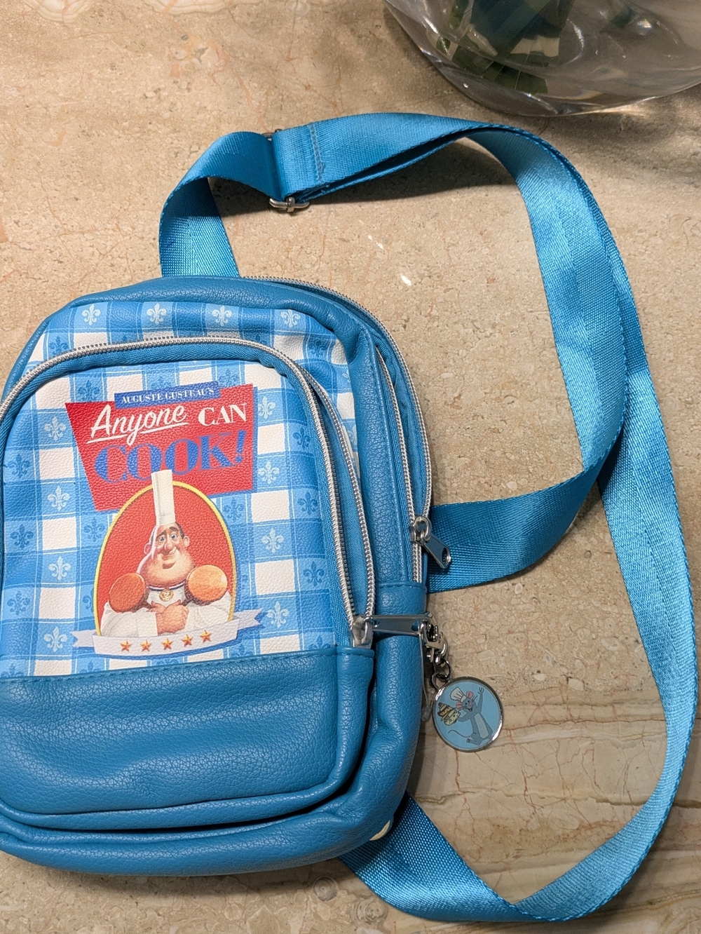 Disney Ratatouille Chef Gusteau ‘Anyone Can Cook’ Crossbody Bag